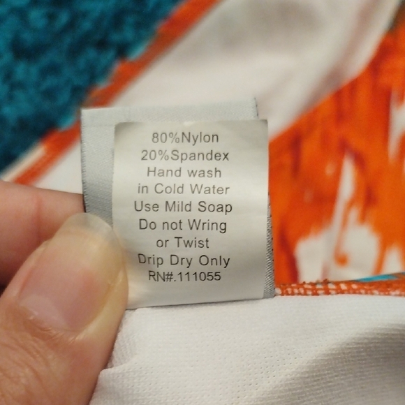 Orange and Blue Bikini Set - Picture 11 of 11